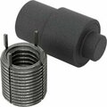 Bsc Preferred Black-Phosphate Steel Key-Locking Inserts with Installation Tool Thick Wall 9/16-12 Thread Size 90245A017